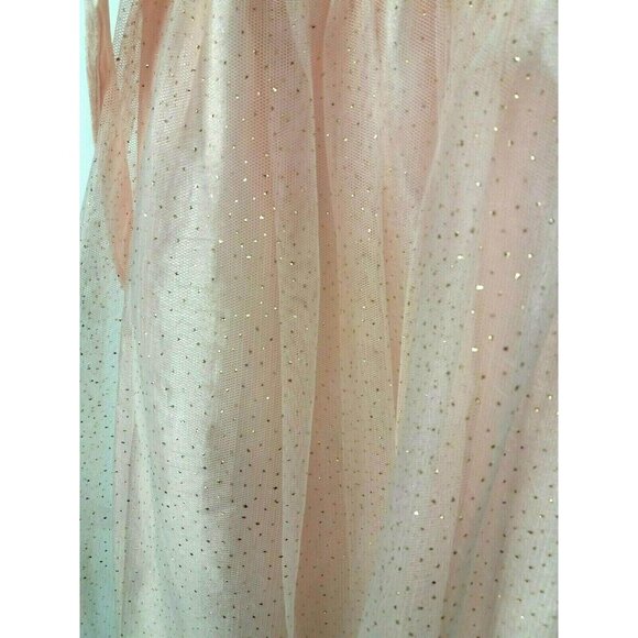 Girls Pink Dress Party Size 10 Holiday Festive Pink Glitter Tulle - Picture 5 of 8